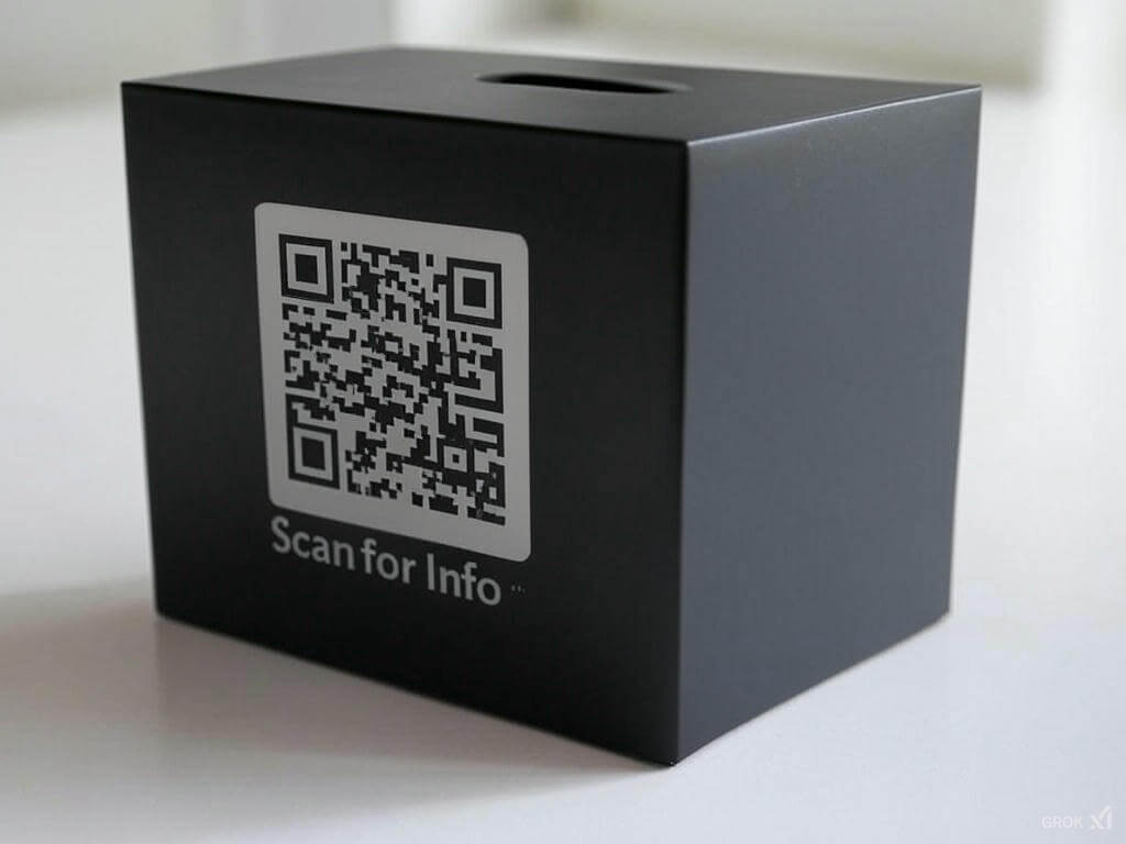 create dynamic QR code on a product box